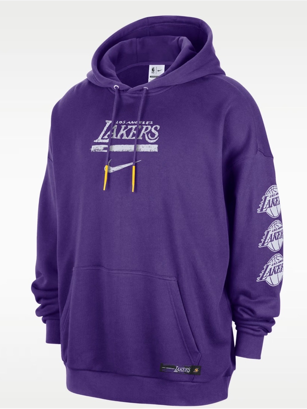 Los Angeles Lakers Courtside Nike Jordan NBA Club Premium Pullover Hoodie Men XL